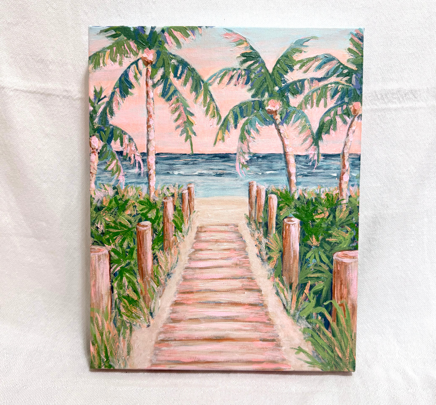 "Tropical Paradise" Original Acrylic Painting- Seaside Collection