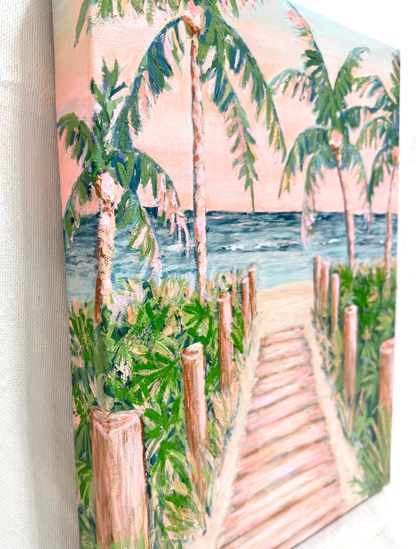 "Tropical Paradise" Original Acrylic Painting- Seaside Collection