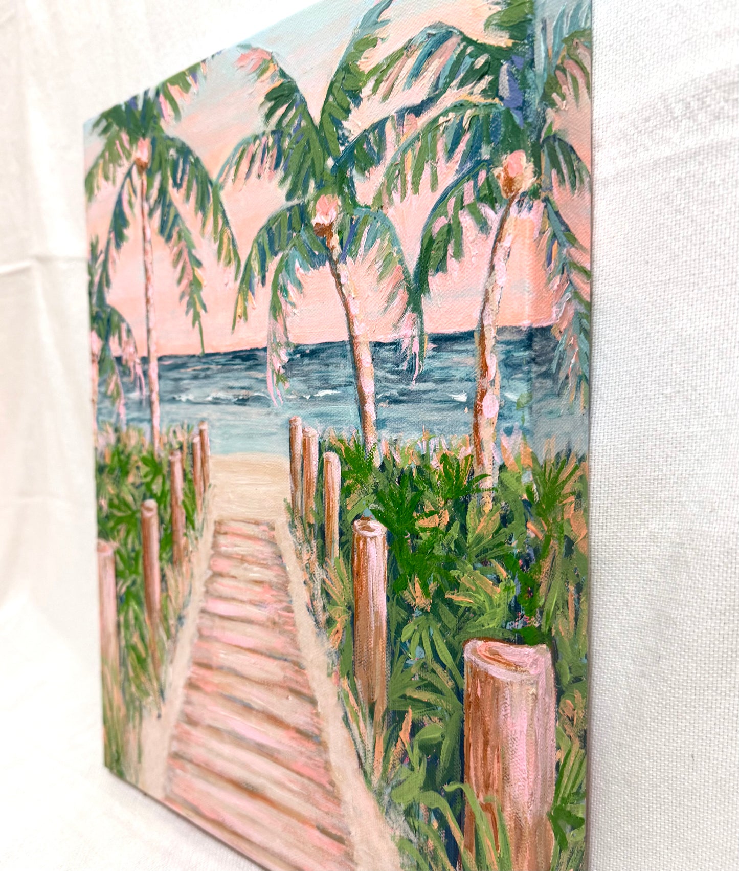 "Tropical Paradise" Original Acrylic Painting- Seaside Collection