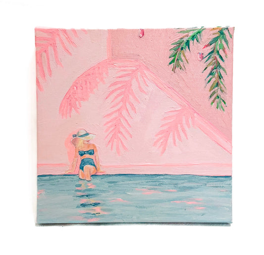 "Spa Day" Original Acrylic Painting- Seaside Collection