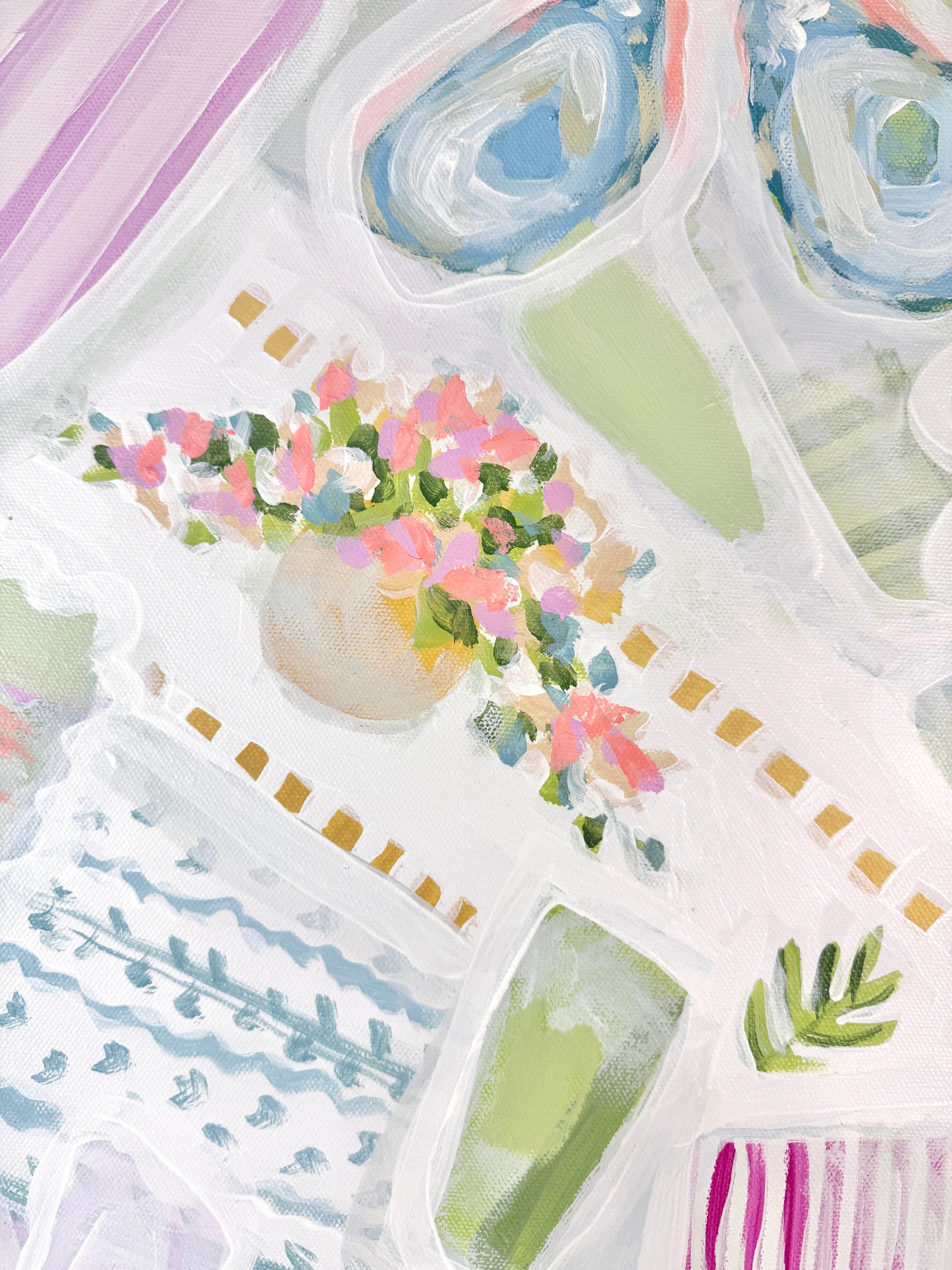 Harbor Daydreams — Original 24x30 Acrylic Painting with Painted Edges