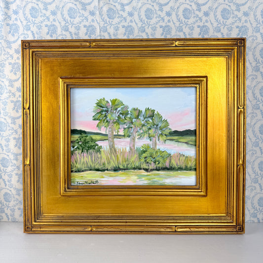 Palmetto | Original Acrylic Painting | Lowcountry Classic Collection | Framed