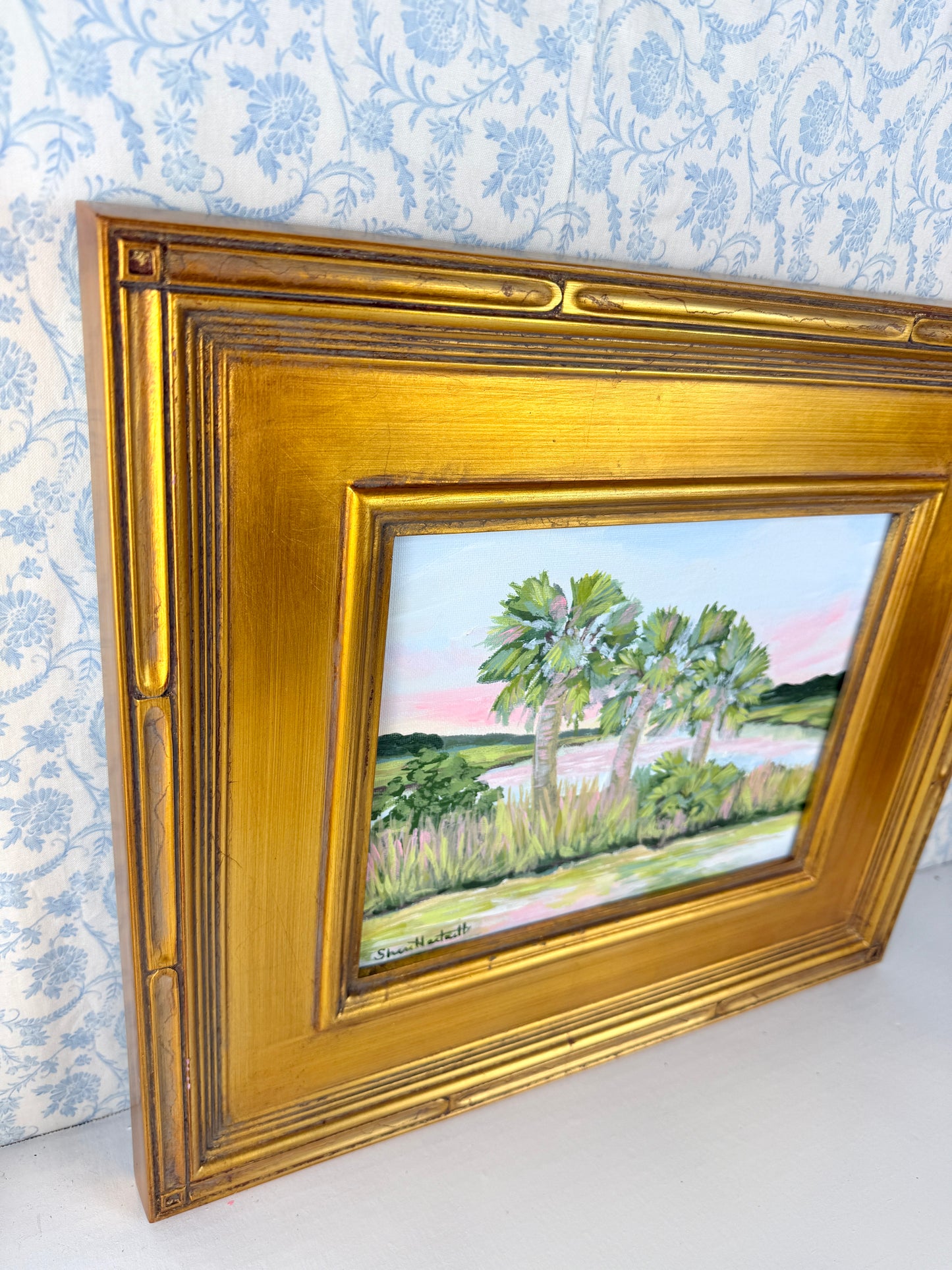 Palmetto | Original Acrylic Painting | Lowcountry Classic Collection | Framed