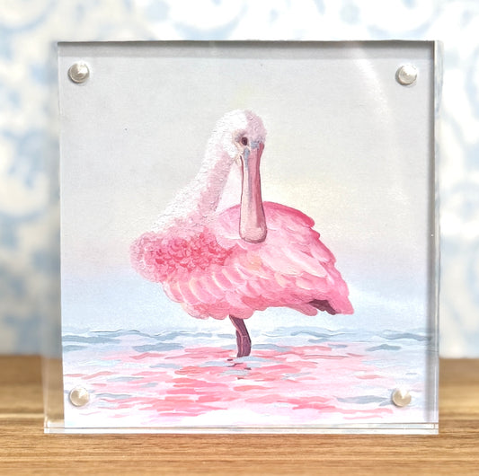 "Sunset Sailing" Sailboats- Acrylic Framed Giclee Print