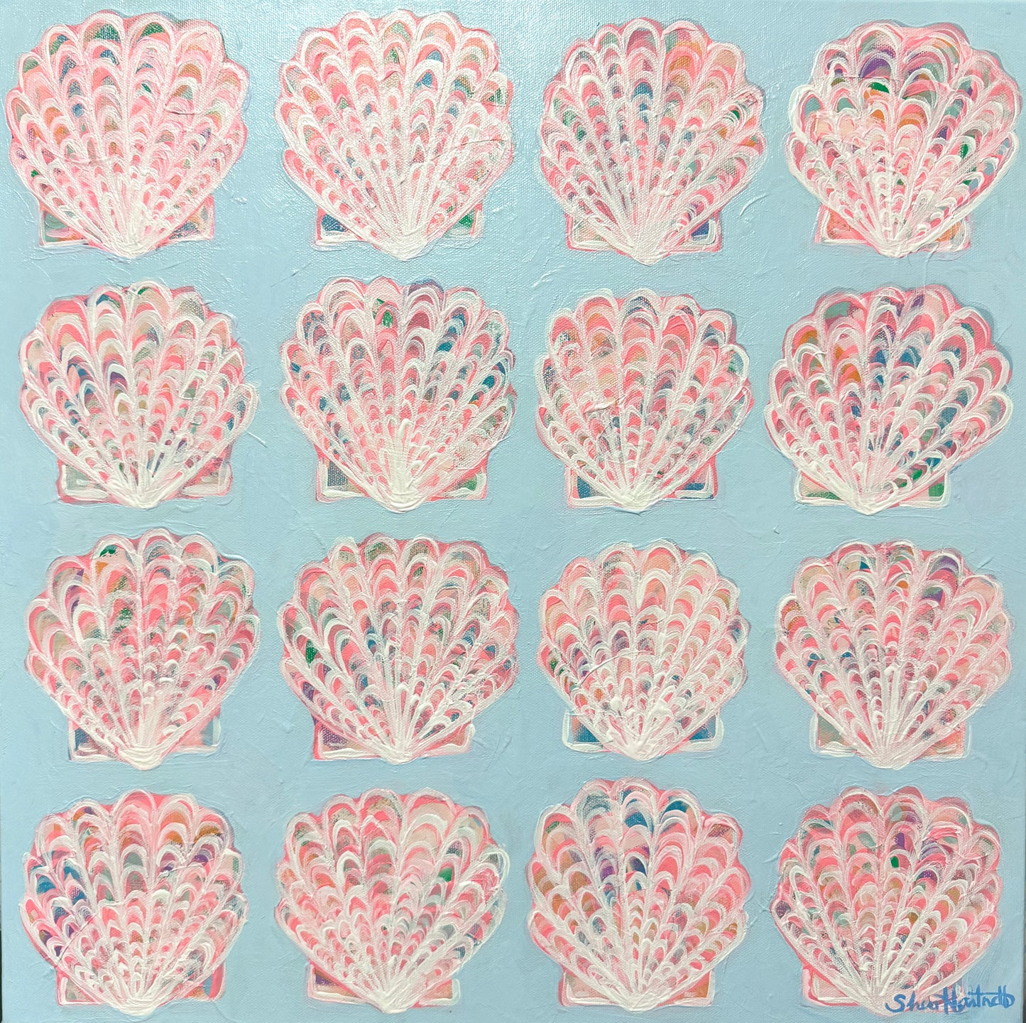 Bright Shells- Original Acrylic Painting
