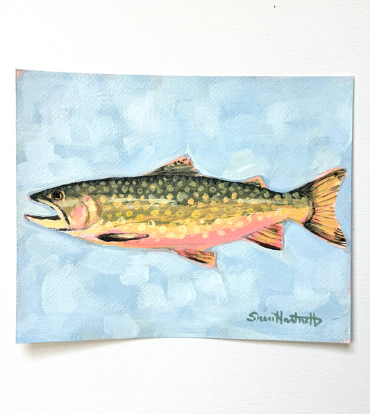 ORIGINAL 8x10 Brook Trout