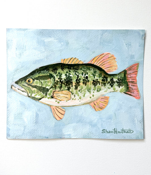ORIGINAL 8x10 Largemouth Bass