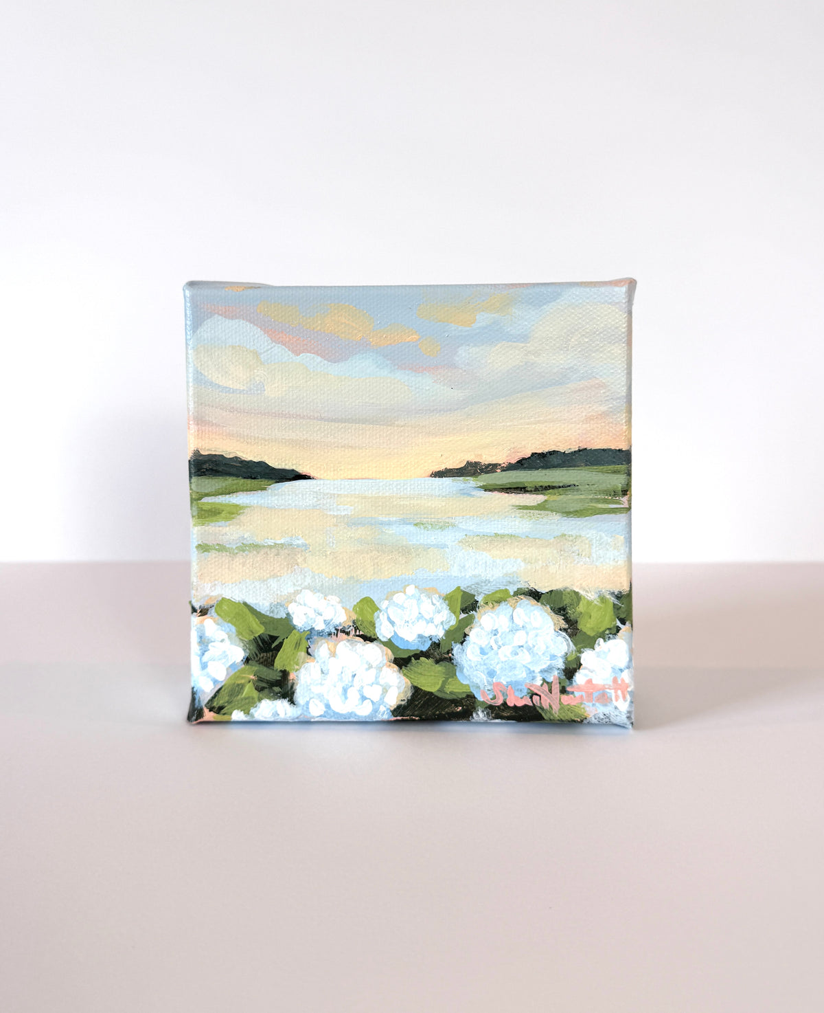 Mini Hydrangea Horizon - Original Painting
