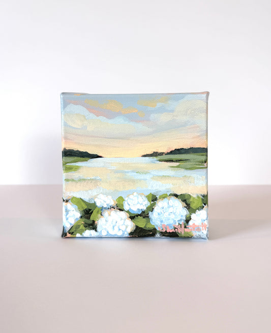 Mini Hydrangea Horizon - Original Painting