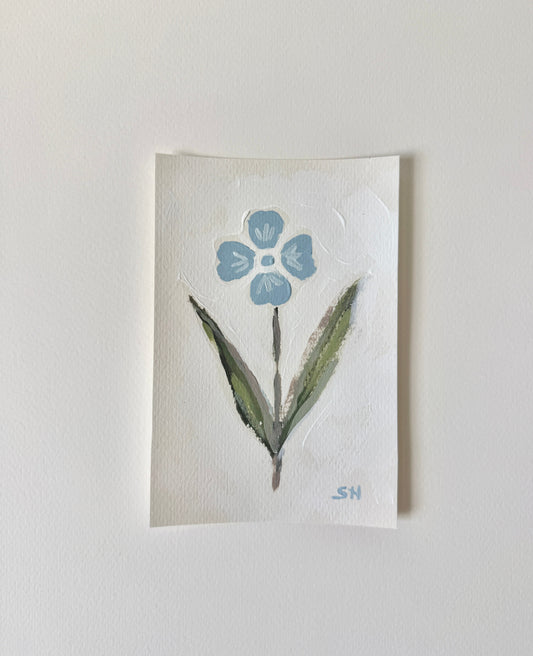 Original Floral Acrylic Painting | 4x6