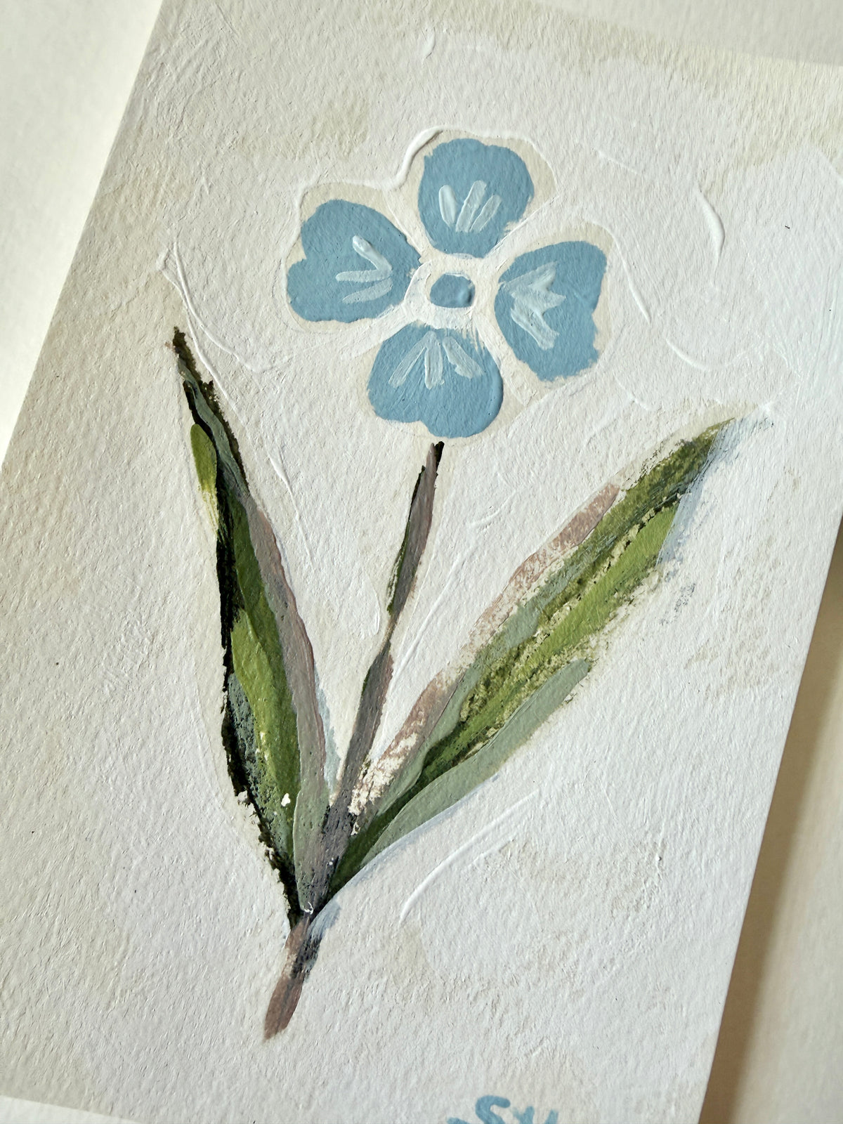 Original Floral Acrylic Painting | 4x6