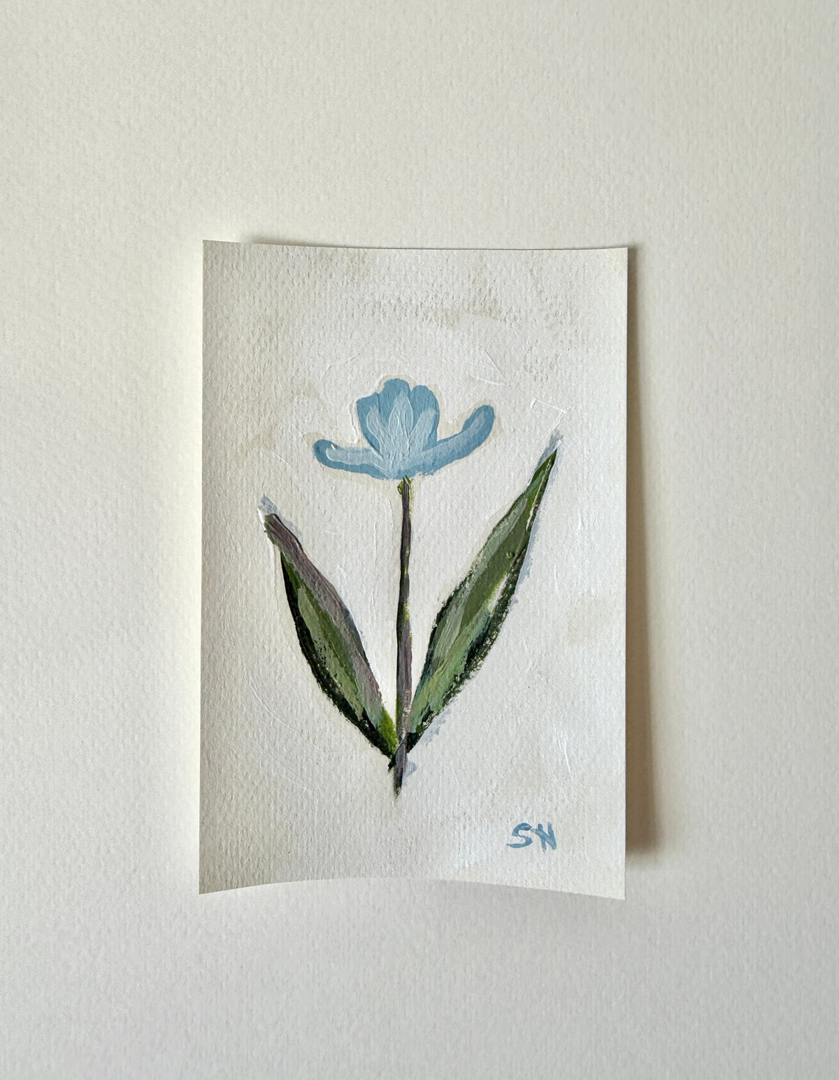 Original Floral Acrylic Painting | 4x6