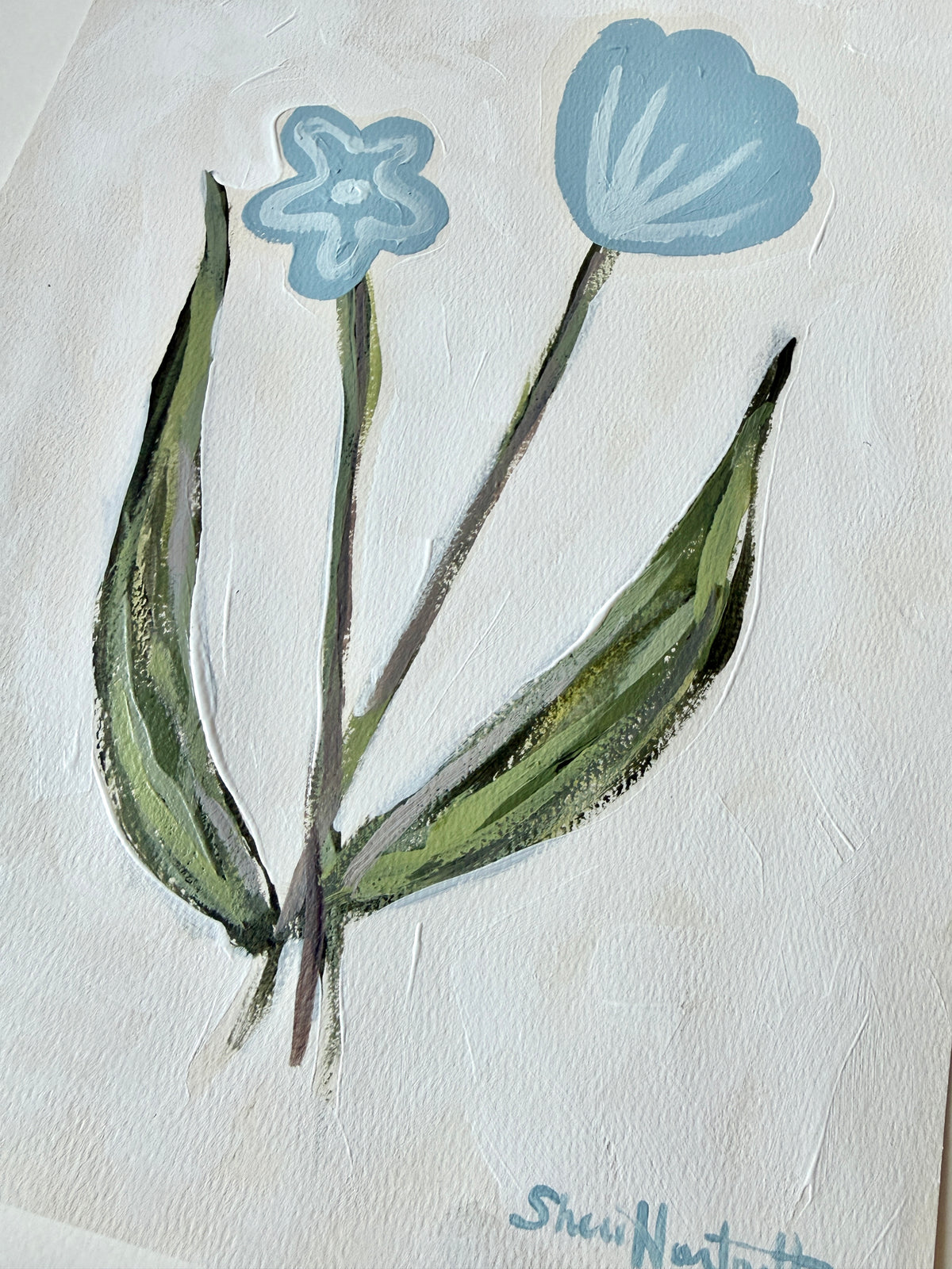 Original Floral Acrylic Painting | 11x14
