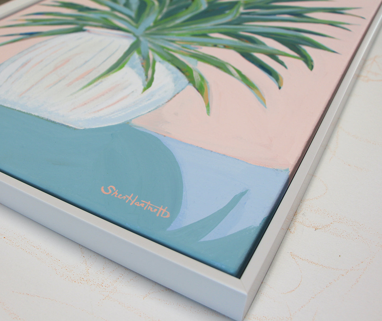 Palms Vase (Available April 17th)- Original Painting