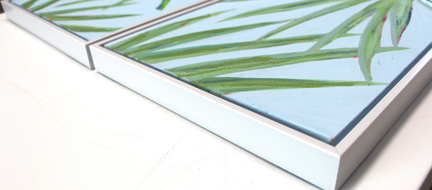 Palm Leaf Tall Set (Available April 17th)-Original Painting