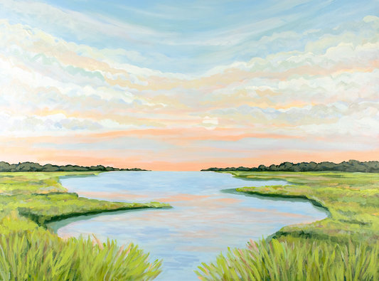 Morning Marsh Light — Lowcountry Sunrise Marsh Fine Art Print