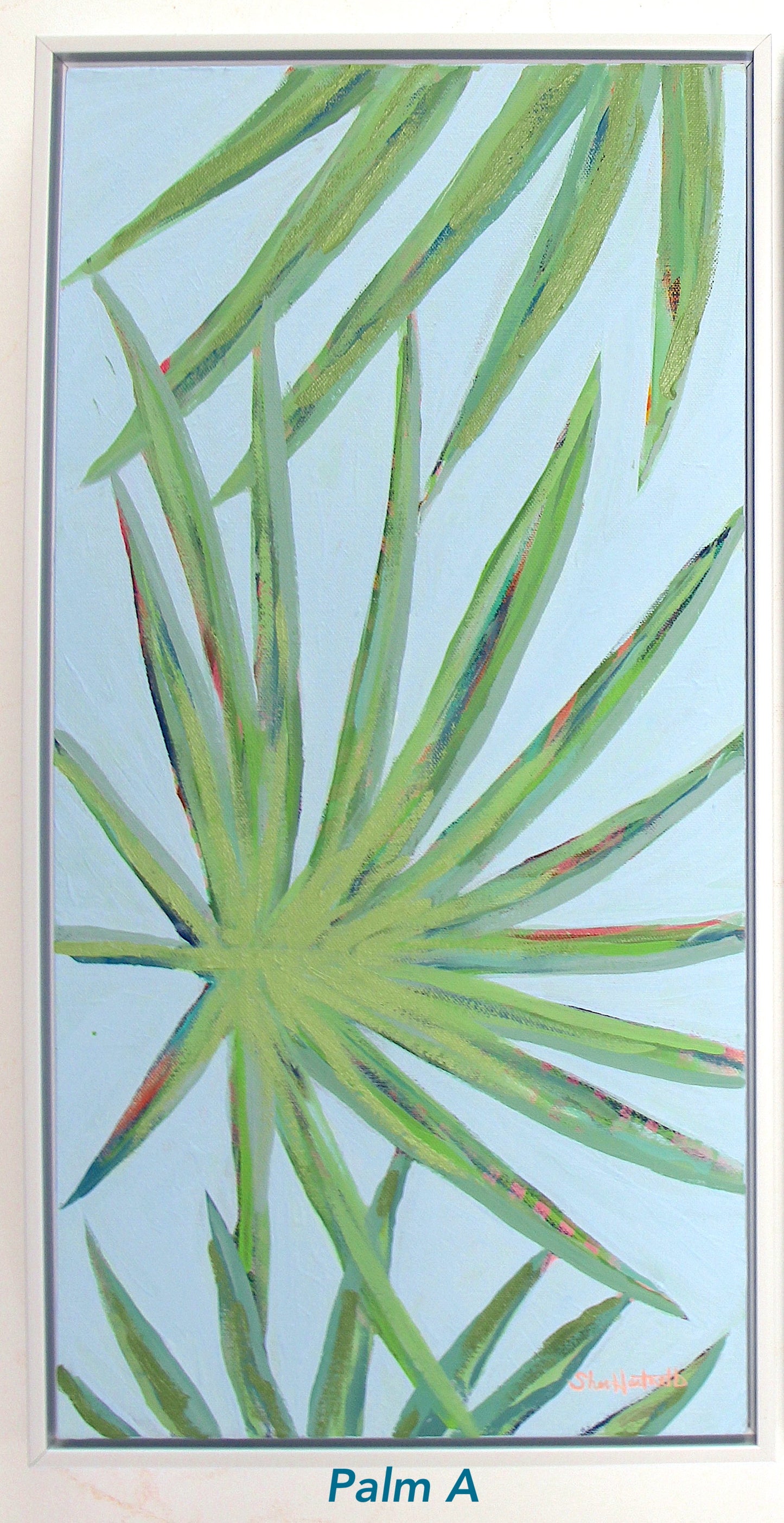 Palm Leaf Tall Set (Available April 17th)-Original Painting