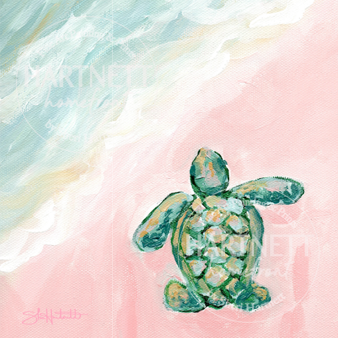 Sea Turtle "First Swim" - Giclee Print