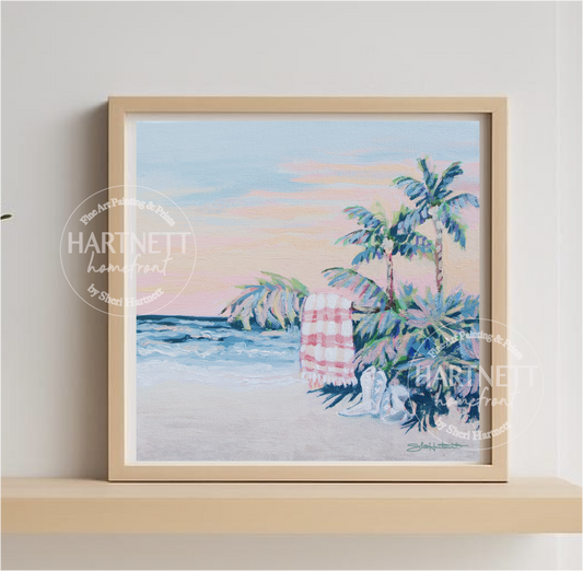 Giclee Print "Boots on the Beach" - Seaside Collection