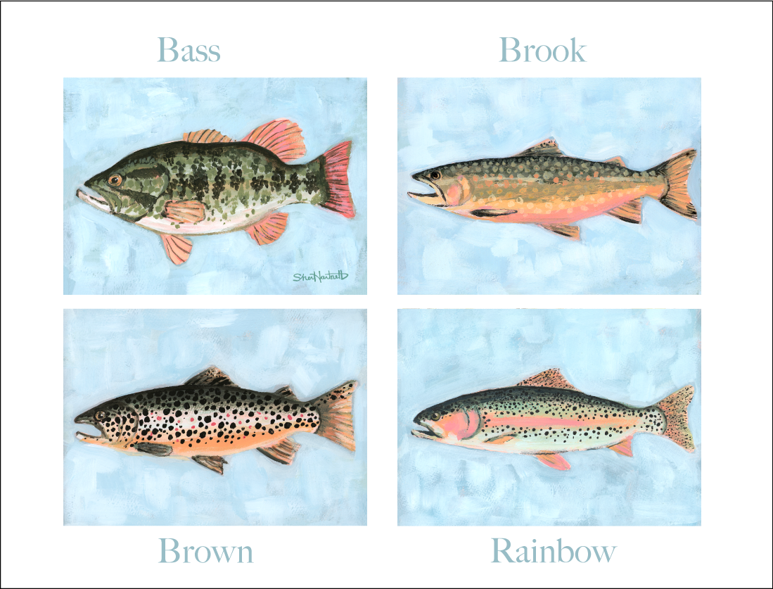 Freshwater Fish Collection PRINTS — Fine Art Print
