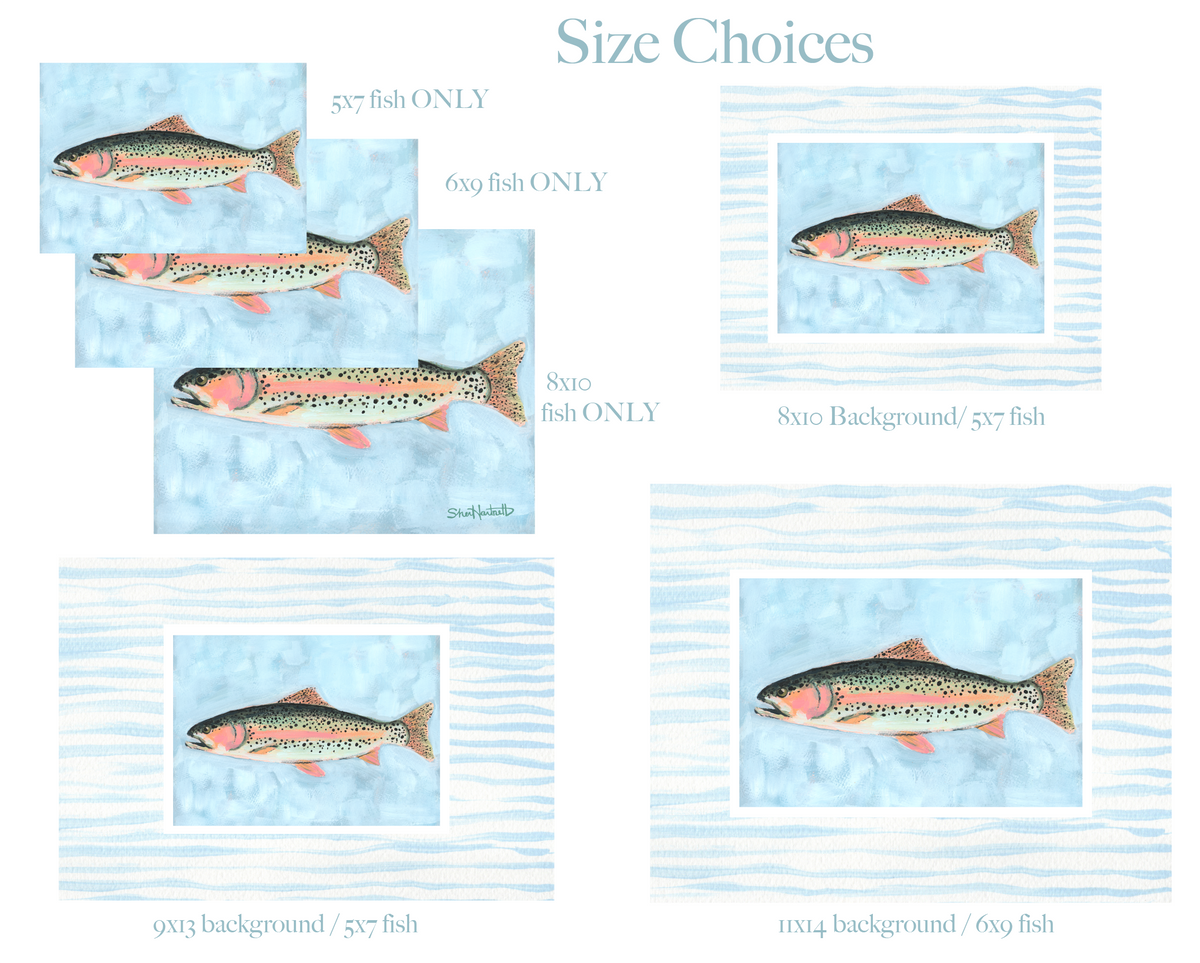 Freshwater Fish Collection PRINTS — Fine Art Print