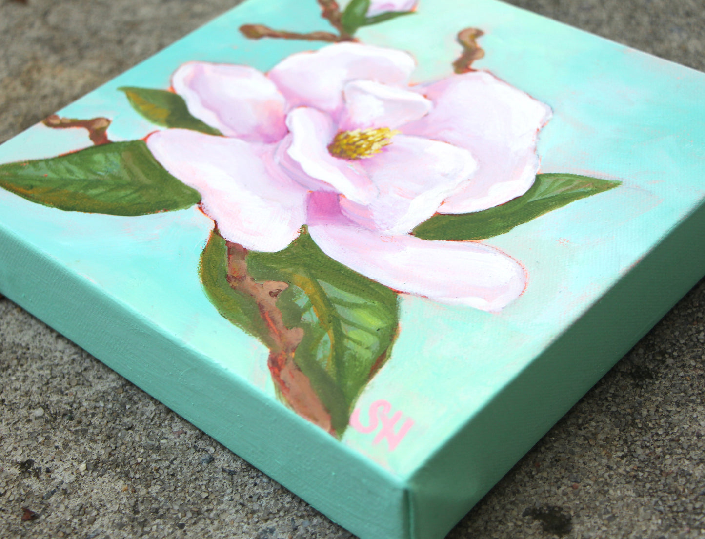 Sweet Magnolia #4- Oil Painting