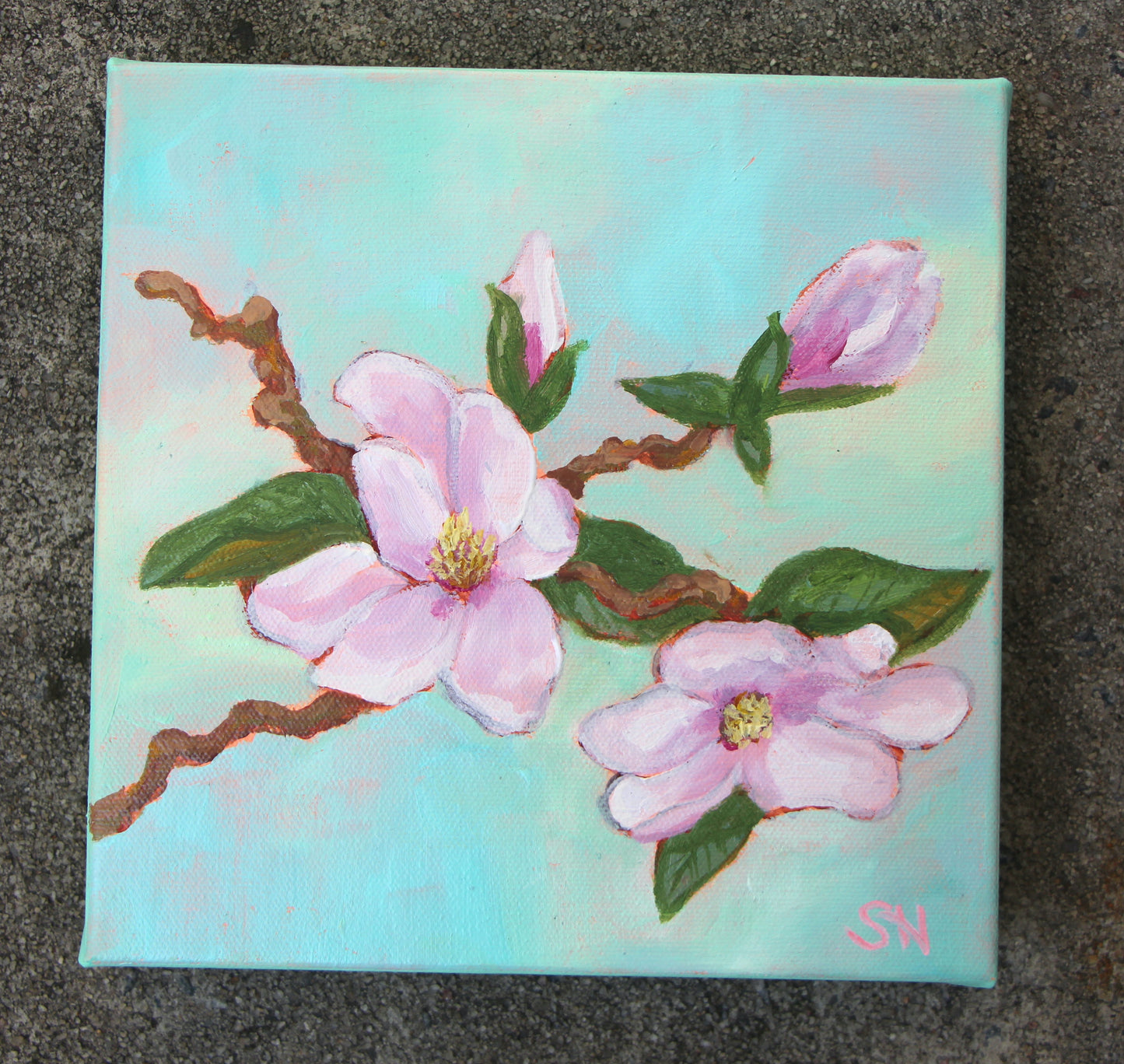 Sweet Magnolia #1- Oil Painting