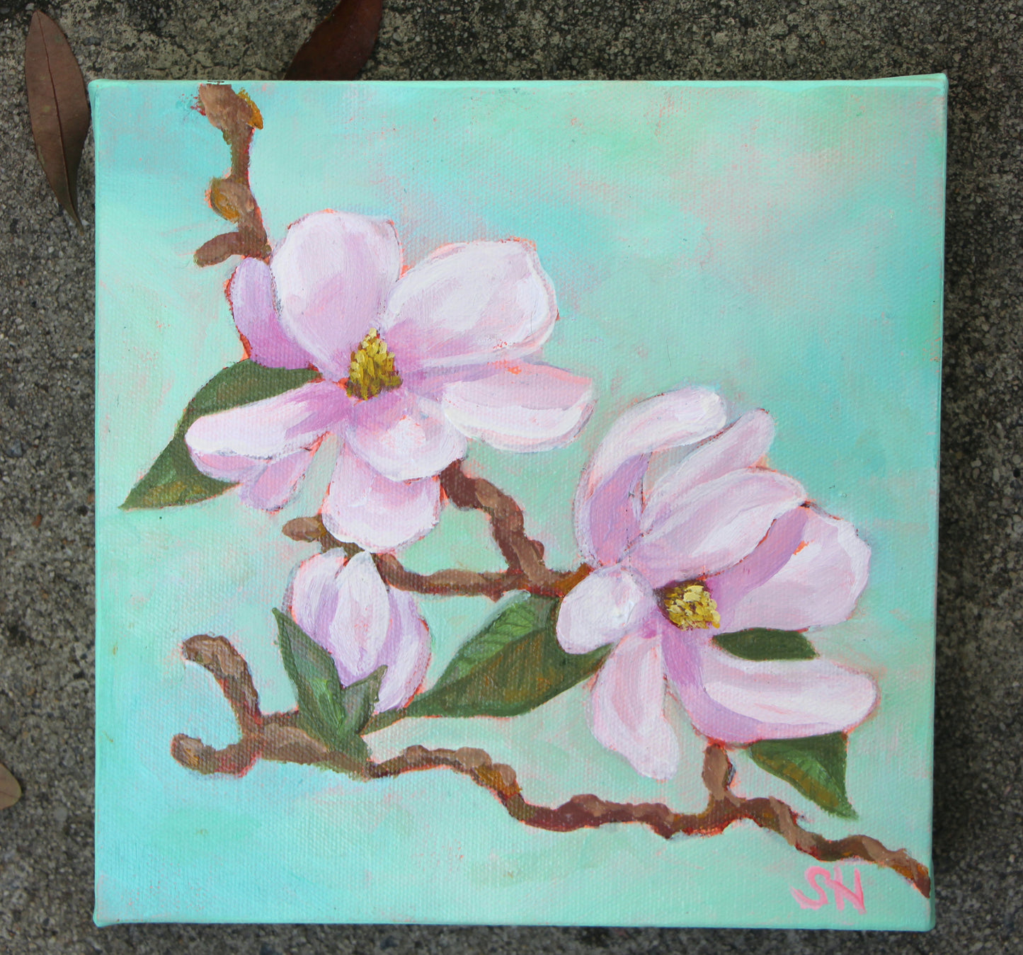 Sweet Magnolia #3- Oil Painting