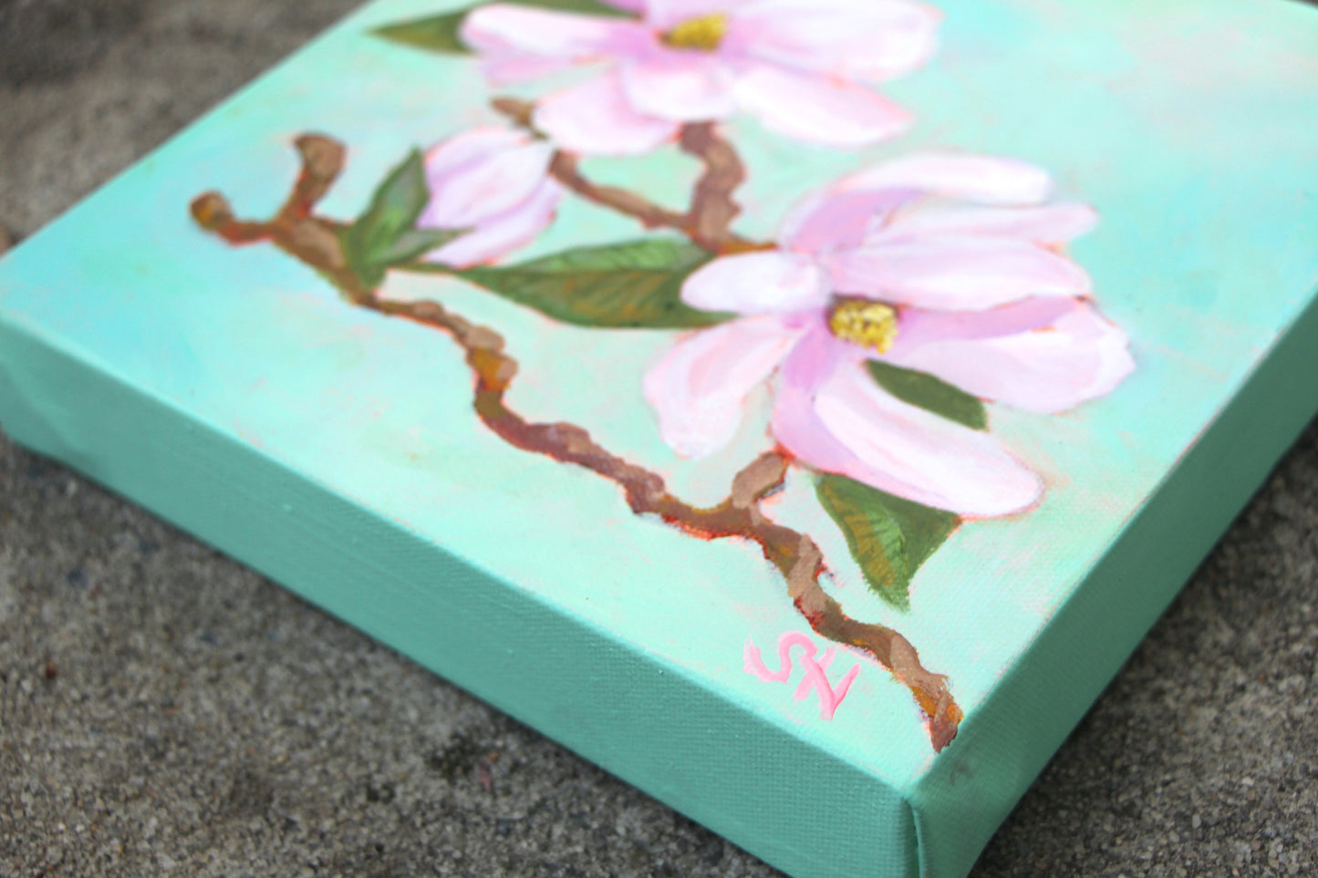 Sweet Magnolia #3- Oil Painting