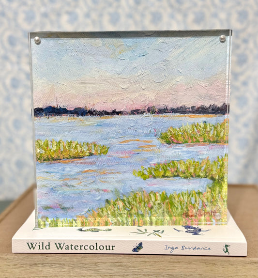 "Marsh Sunset"- Lowcountry Acrylic Framed Print