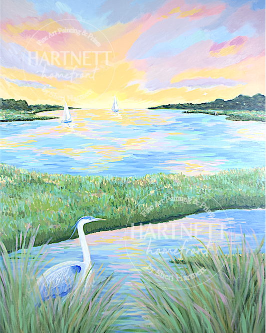 "Golden Hour in the Marsh" #1 Giclee Print