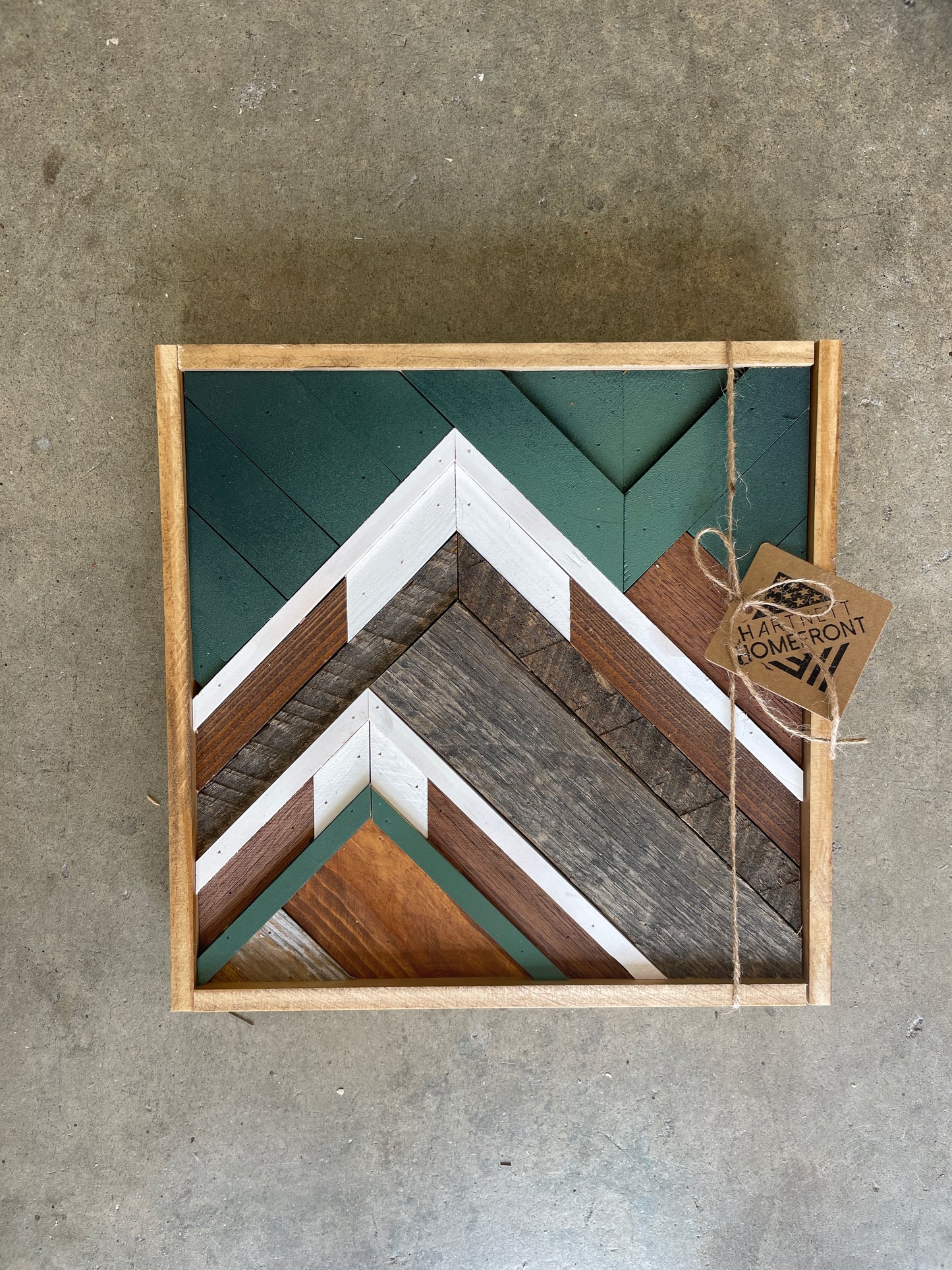 Wooden Mountain Art- Geometric/Mosaic art