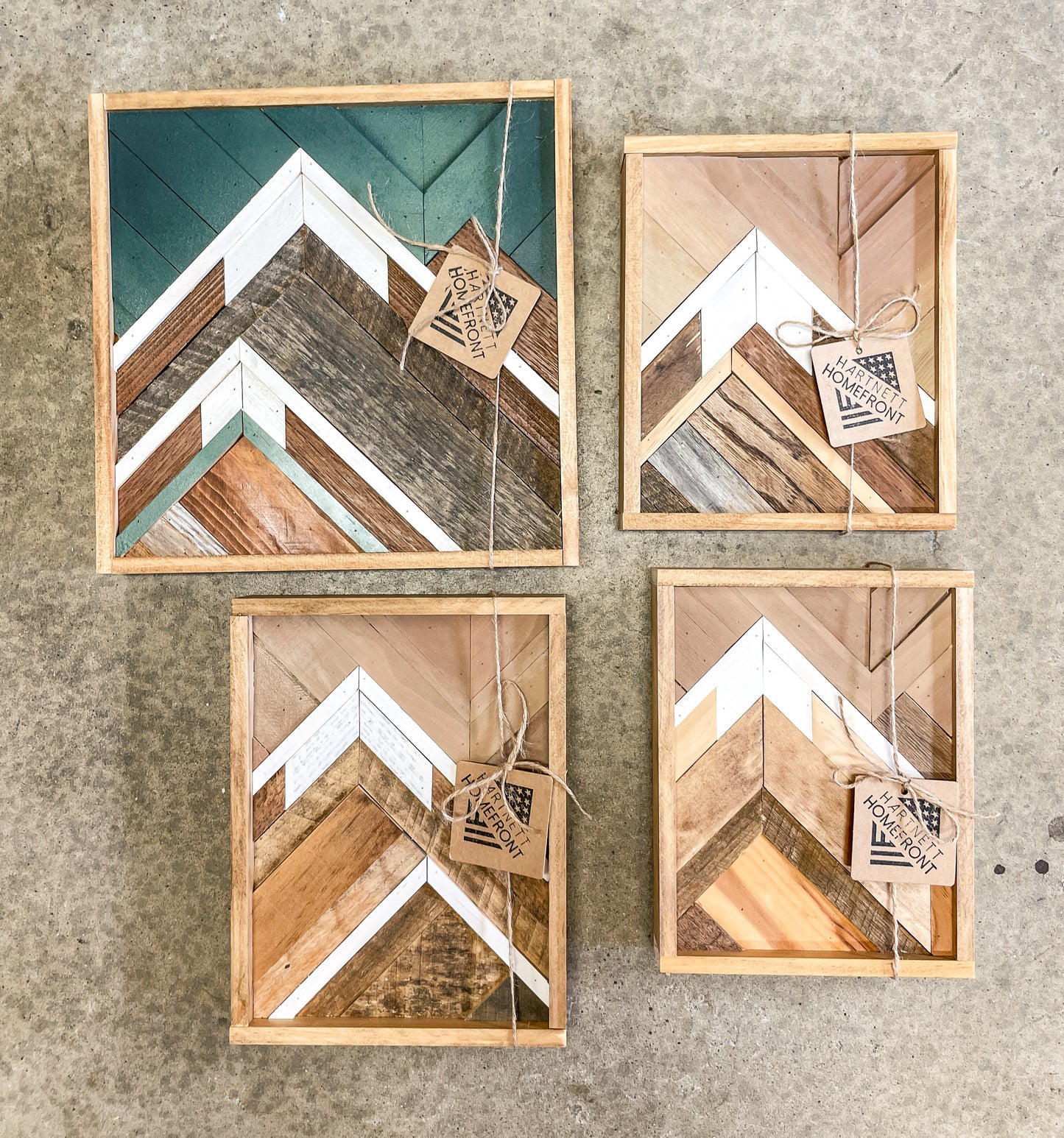 Wooden Mountain Art- Geometric/Mosaic art